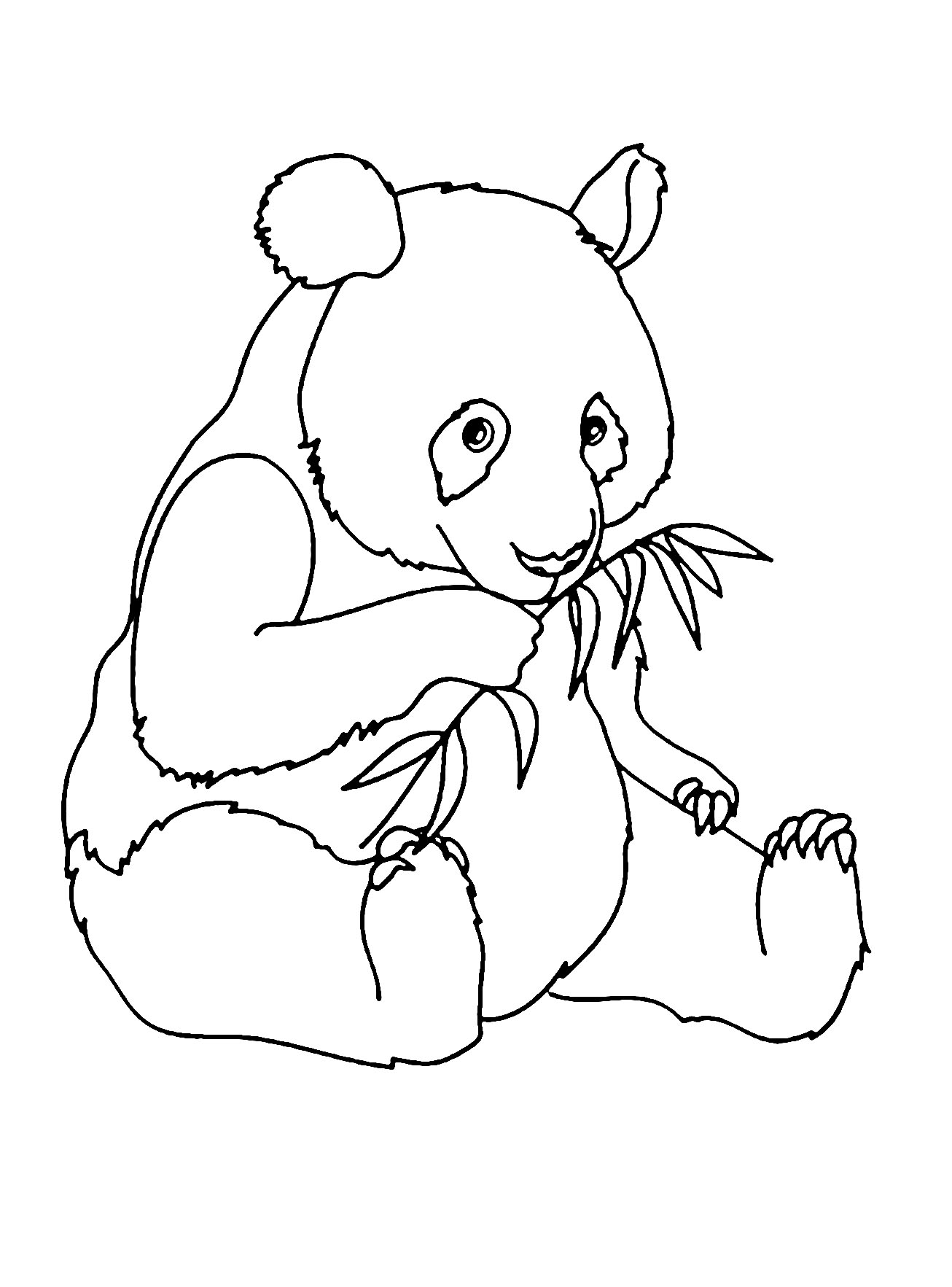 39 Cuddly Panda Coloring Pages Printable 32