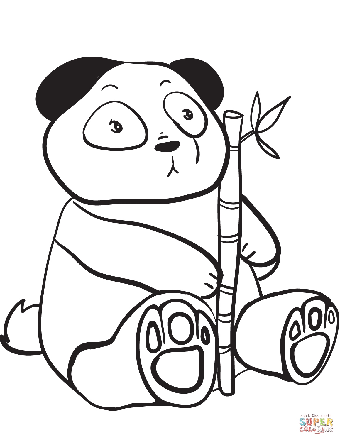 39 Cuddly Panda Coloring Pages Printable 8