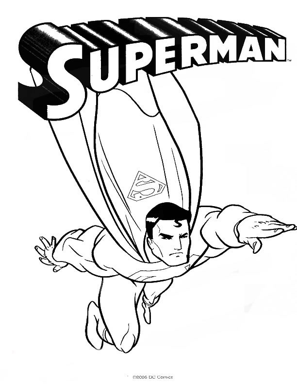 39 Heroic Superman Coloring Pages Printable 1