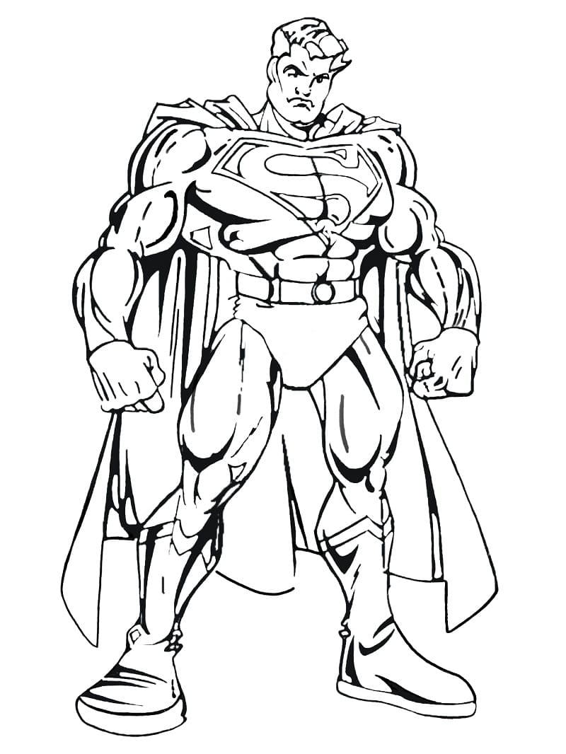 39 Heroic Superman Coloring Pages Printable 15