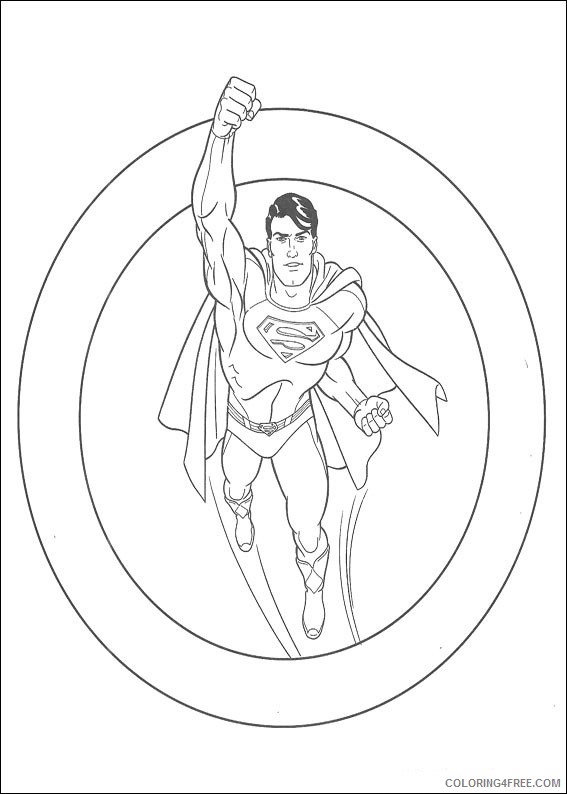 39 Heroic Superman Coloring Pages Printable 18