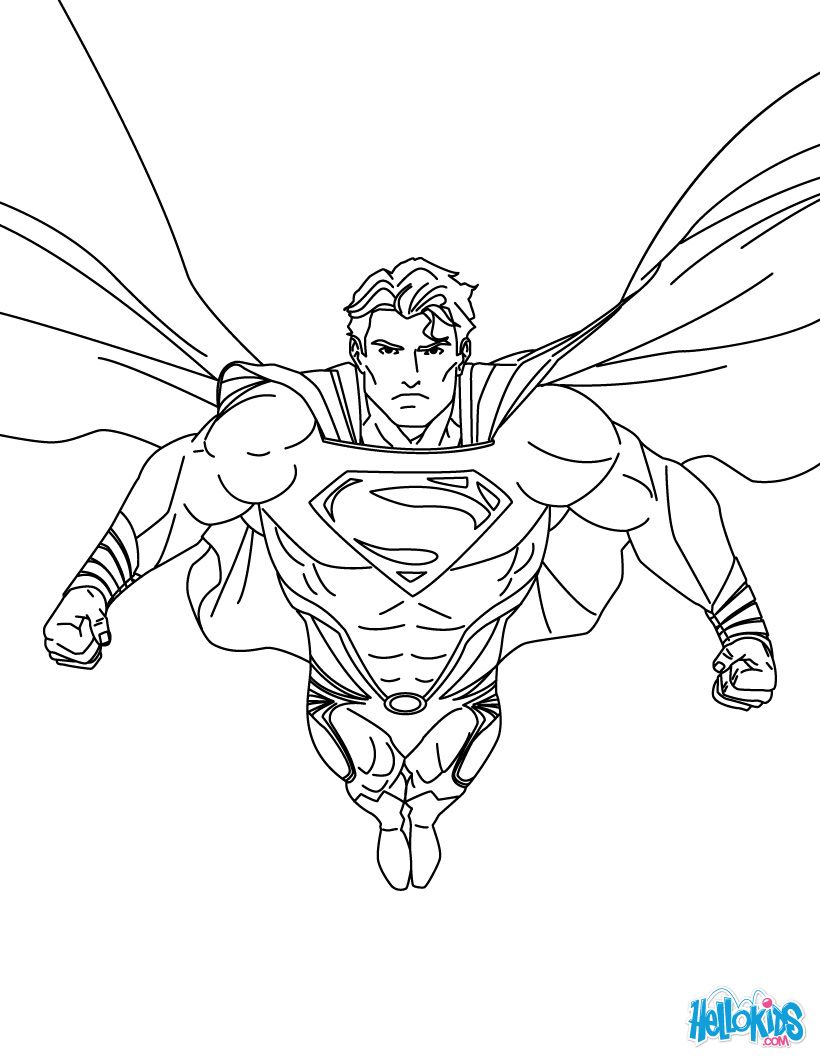 39 Heroic Superman Coloring Pages Printable 21