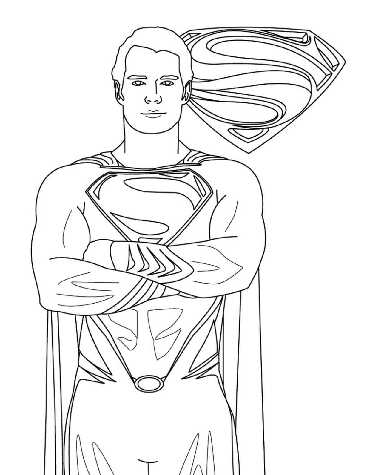 39 Heroic Superman Coloring Pages Printable 23