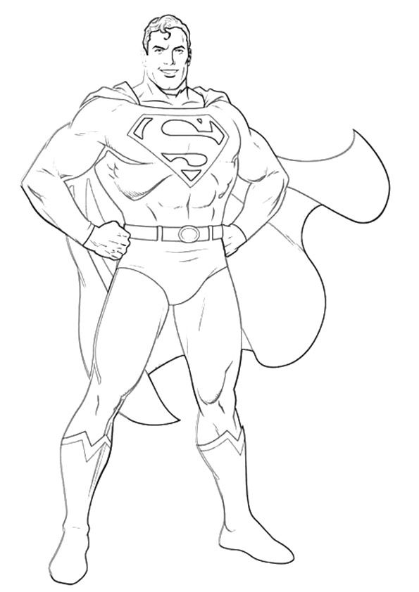 39 Heroic Superman Coloring Pages Printable 24