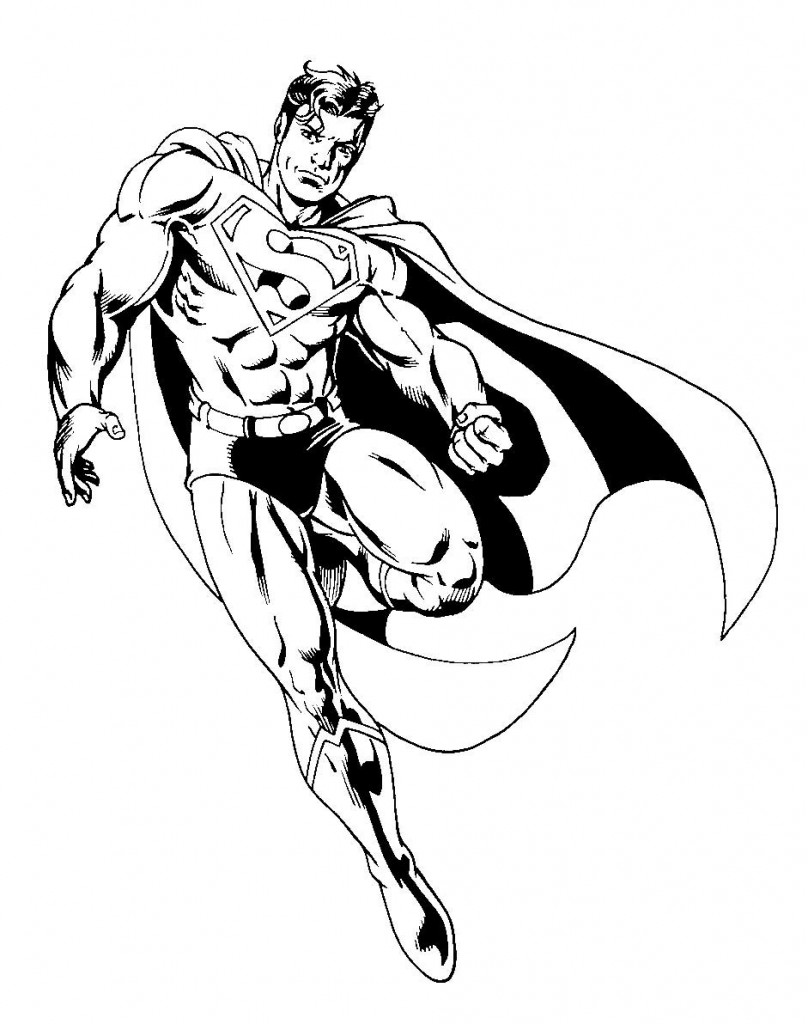 39 Heroic Superman Coloring Pages Printable 28