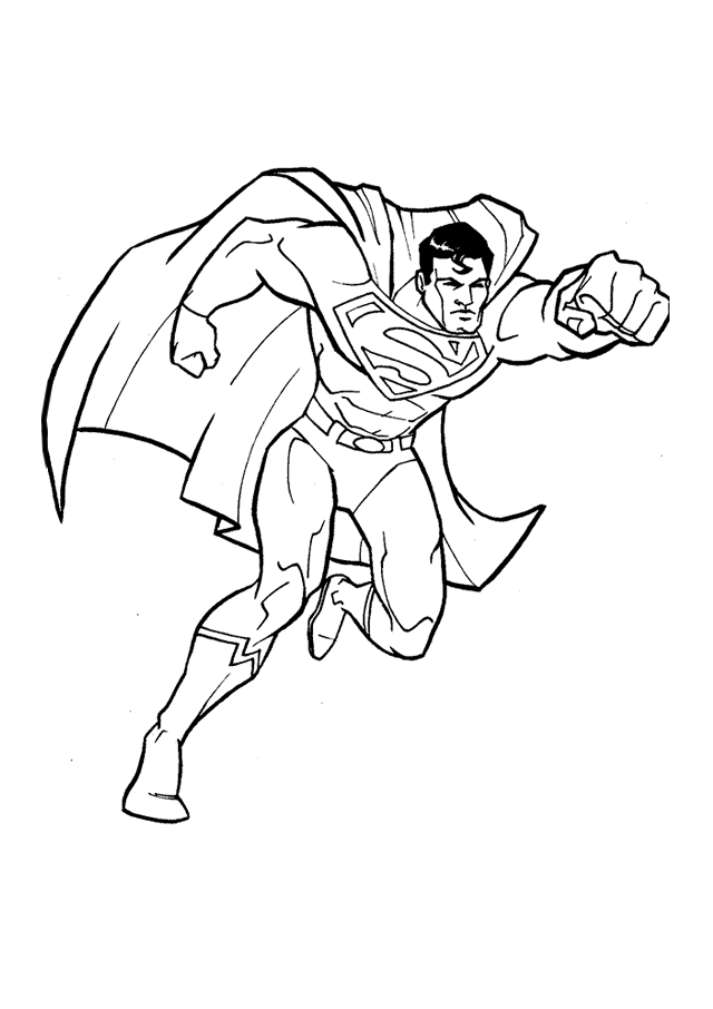 39 Heroic Superman Coloring Pages Printable 3