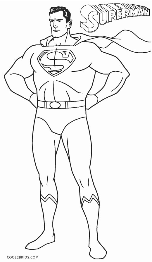 39 Heroic Superman Coloring Pages Printable 31