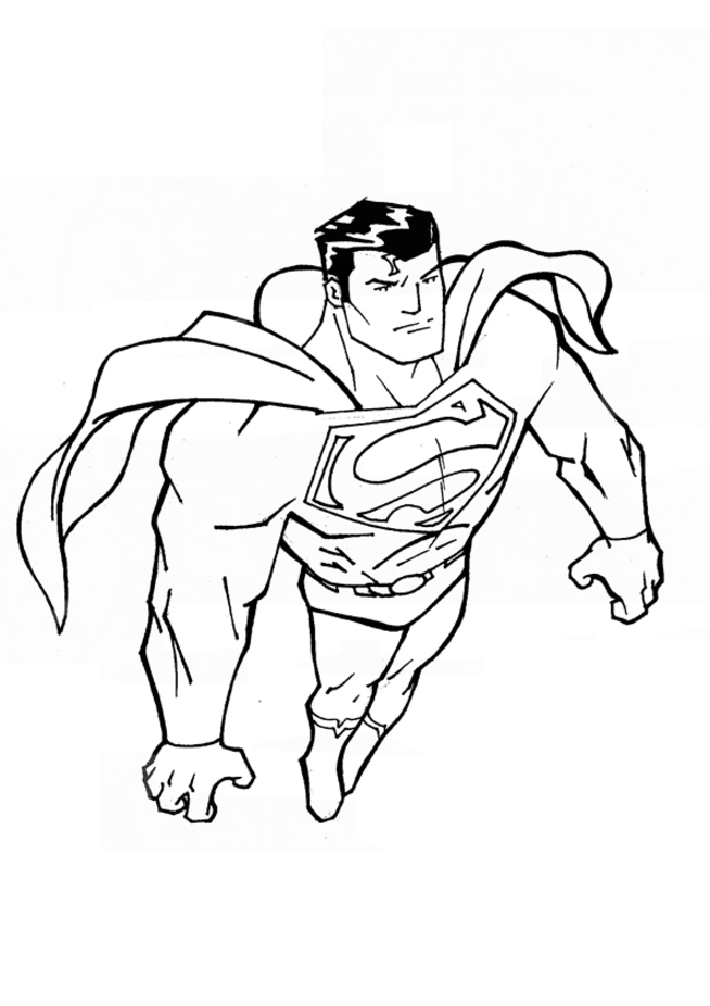 39 Heroic Superman Coloring Pages Printable 6