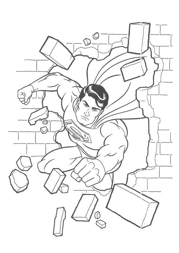 39 Heroic Superman Coloring Pages Printable 7