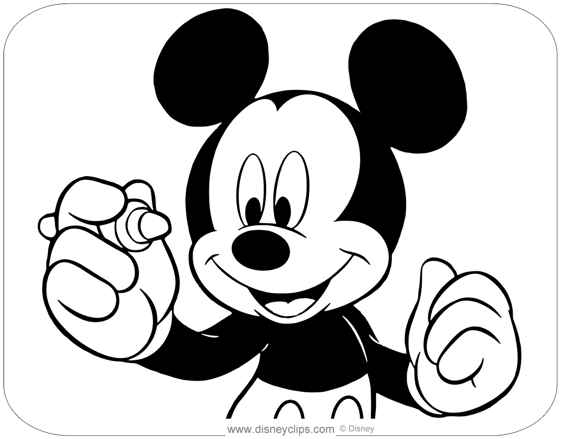 76 Free Mickey Mouse Coloring Pages for Kids Printable 10