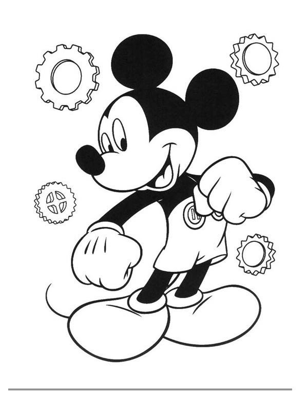 76 Free Mickey Mouse Coloring Pages for Kids Printable 22