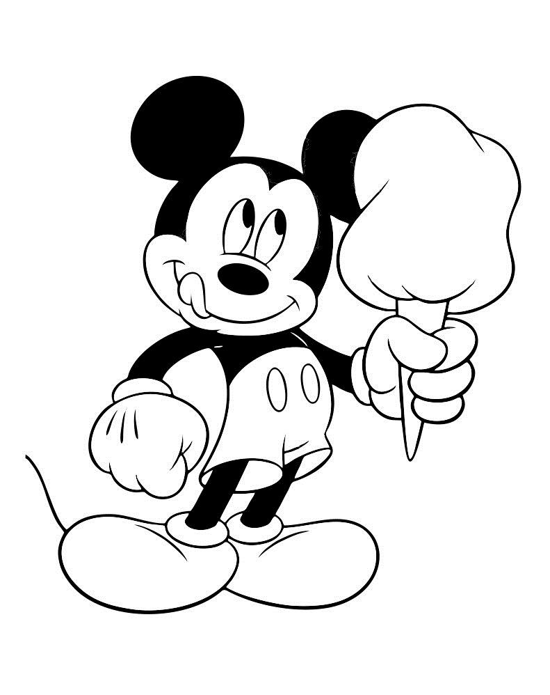 76 Free Mickey Mouse Coloring Pages for Kids Printable 24