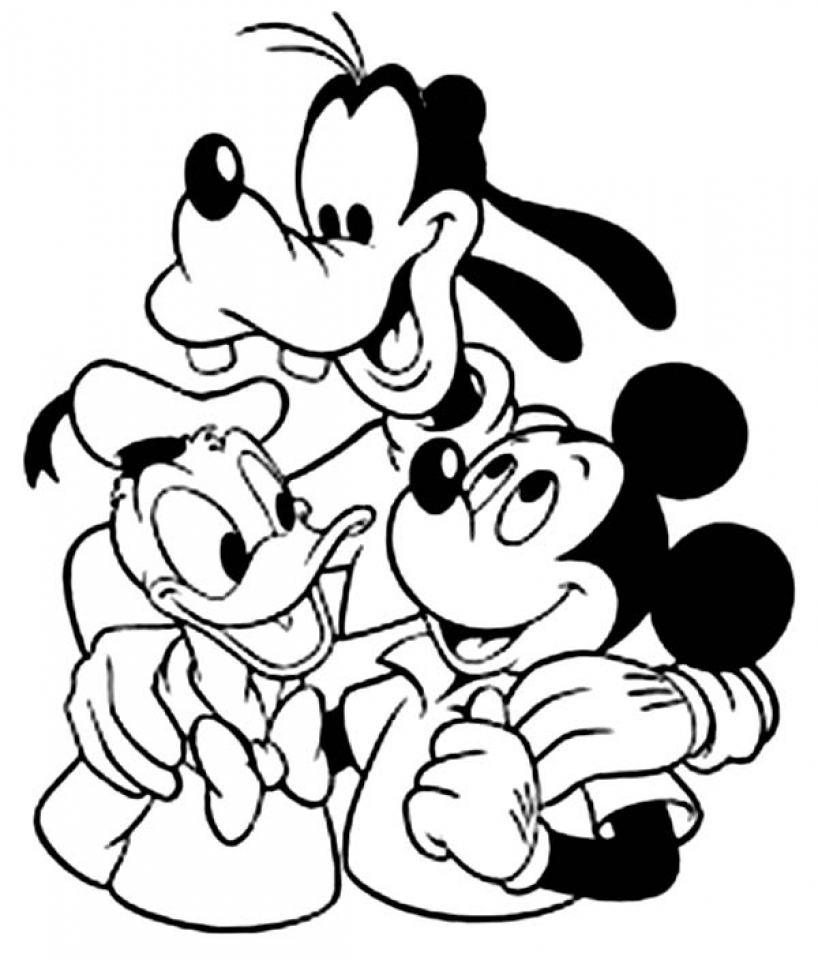 76 Free Mickey Mouse Coloring Pages for Kids Printable 27