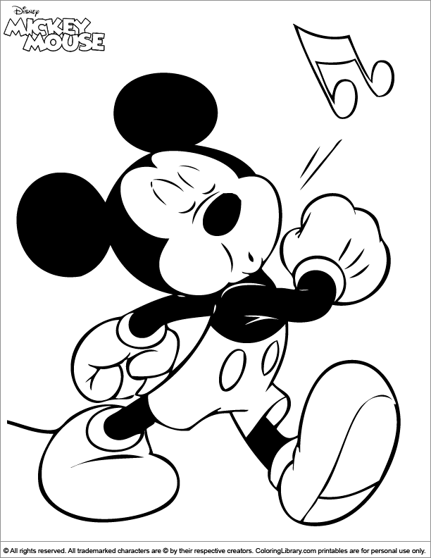 76 Free Mickey Mouse Coloring Pages for Kids Printable 30