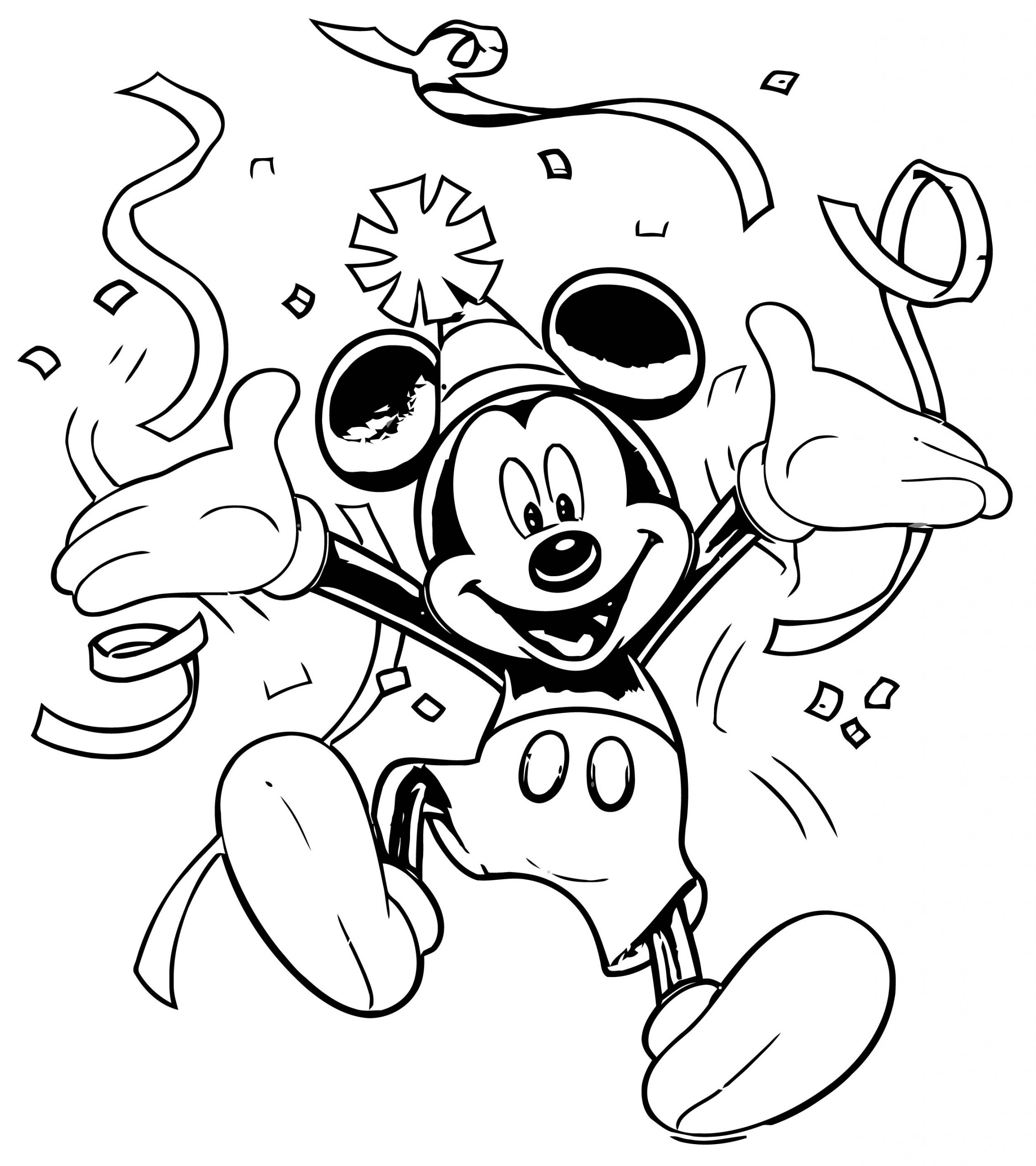 76 Free Mickey Mouse Coloring Pages for Kids Printable 32