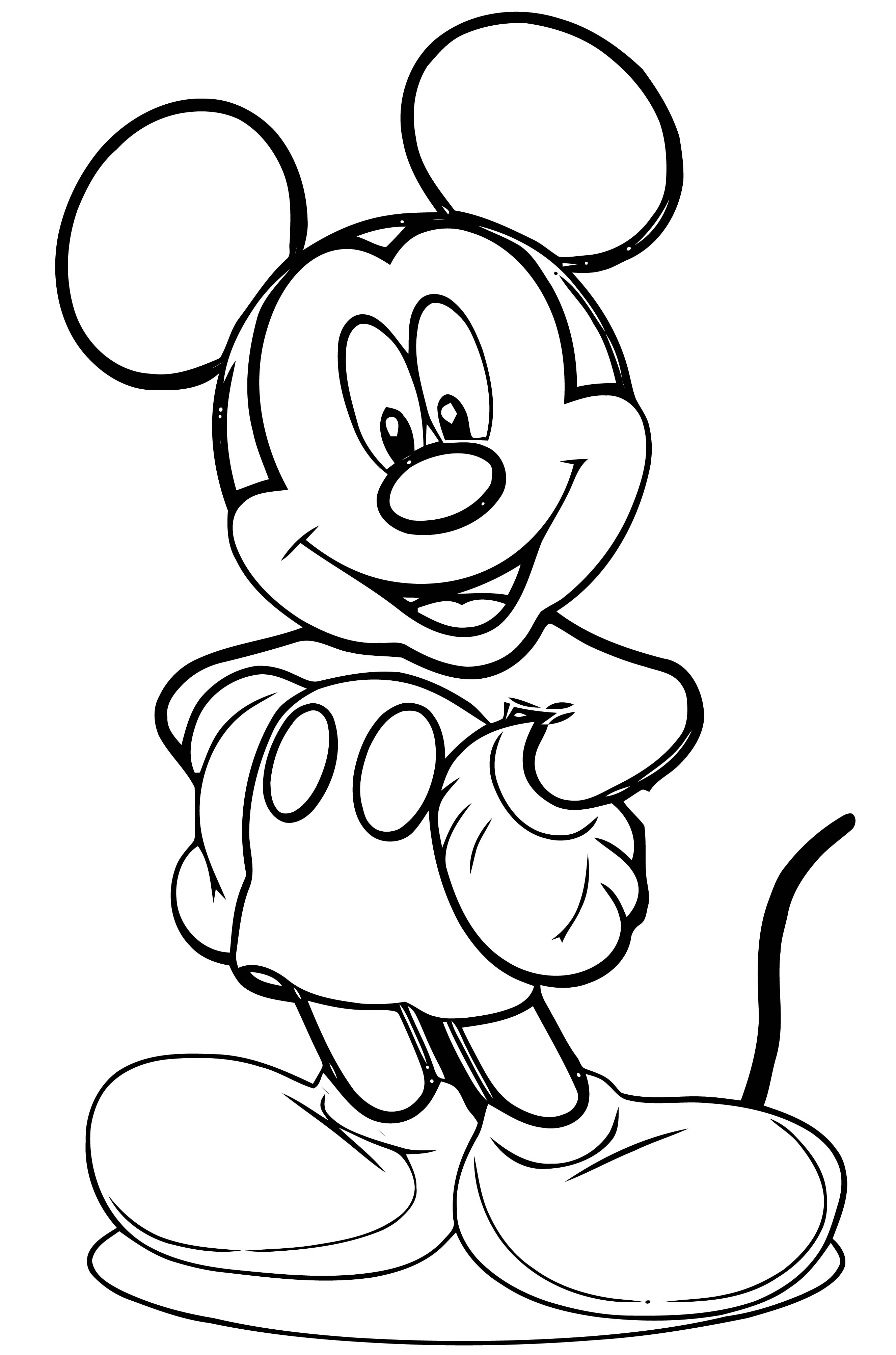 76 Free Mickey Mouse Coloring Pages for Kids Printable 34