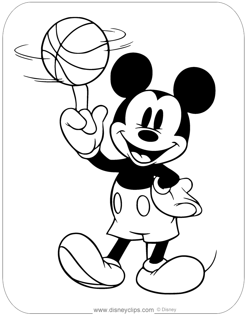 76 Free Mickey Mouse Coloring Pages for Kids Printable 4