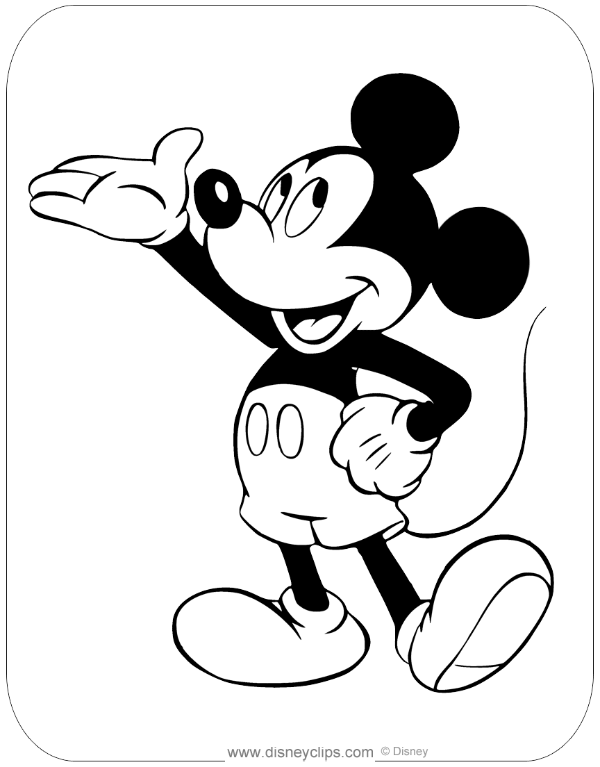 76 Free Mickey Mouse Coloring Pages for Kids Printable 40