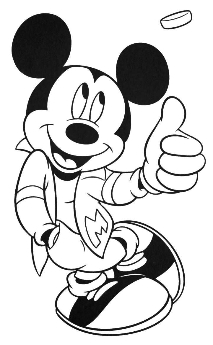 76 Free Mickey Mouse Coloring Pages for Kids Printable 48