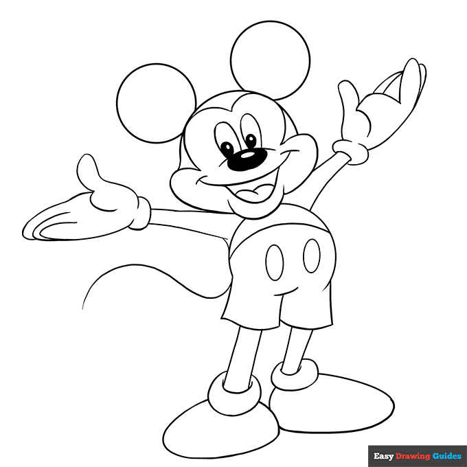 76 Free Mickey Mouse Coloring Pages for Kids Printable 54