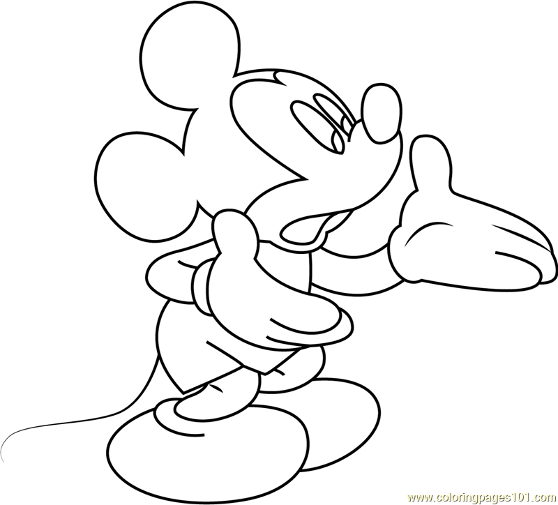 76 Free Mickey Mouse Coloring Pages for Kids Printable 55