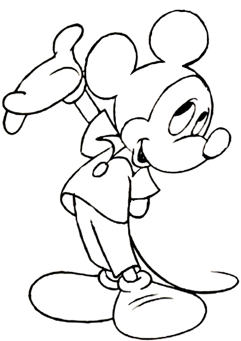 76 Free Mickey Mouse Coloring Pages for Kids Printable 63