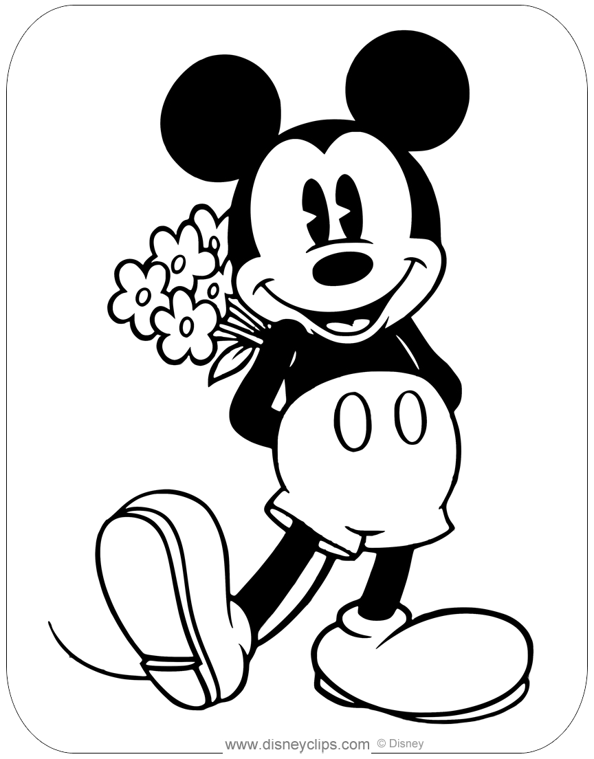 76 Free Mickey Mouse Coloring Pages for Kids Printable 67