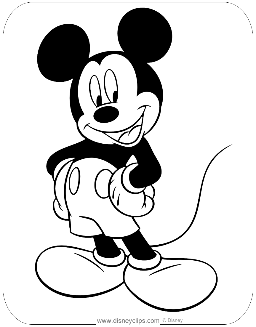 76 Free Mickey Mouse Coloring Pages for Kids Printable 68