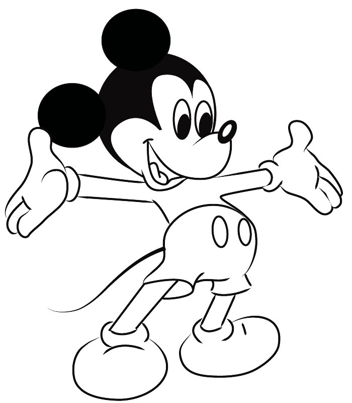 76 Free Mickey Mouse Coloring Pages for Kids Printable 74