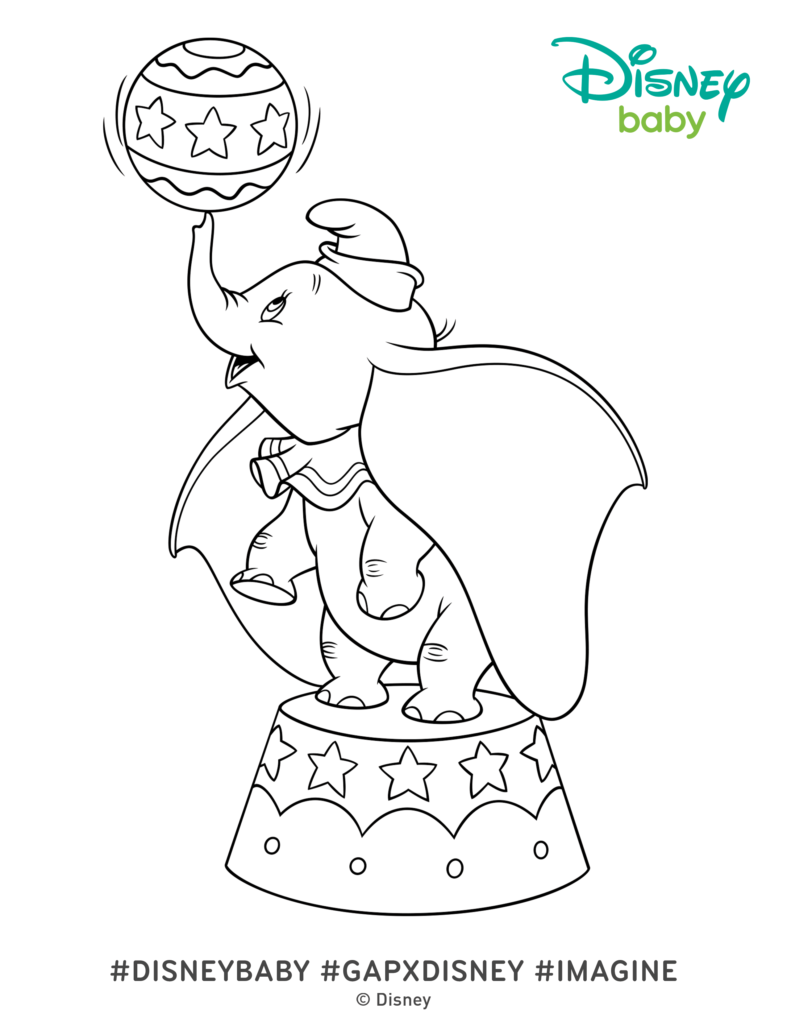 80 Classic Dumbo Coloring Pages Printable 1