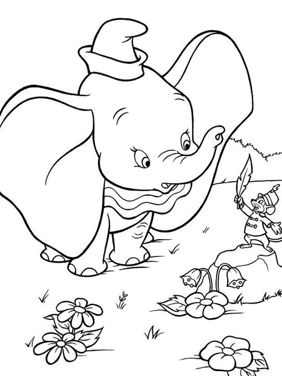 80 Classic Dumbo Coloring Pages Printable 11