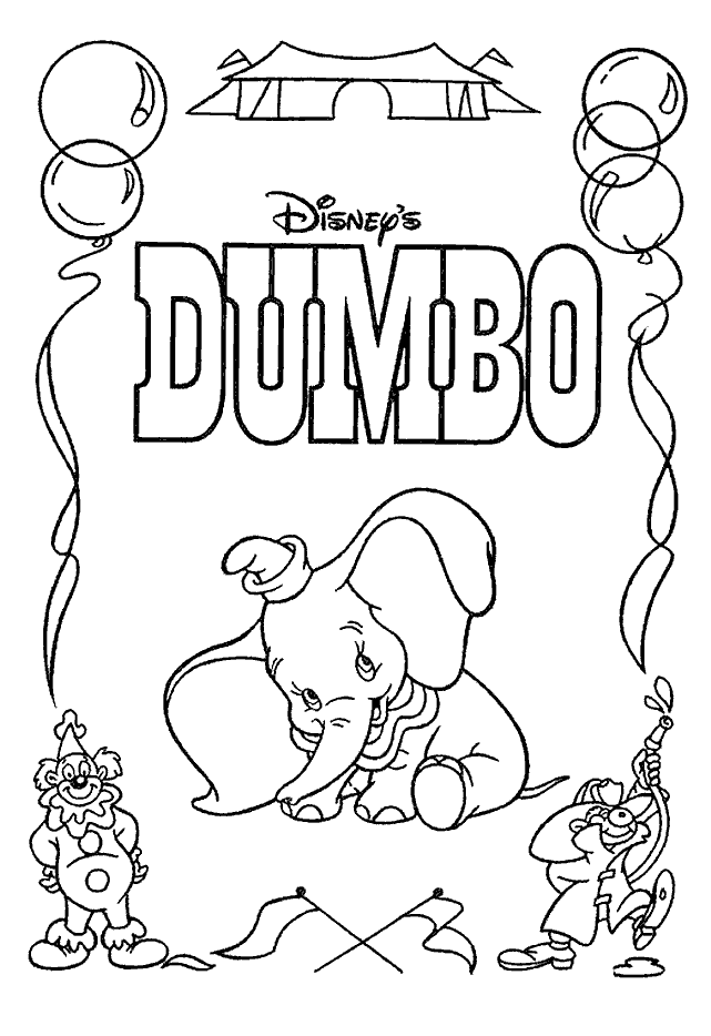 80 Classic Dumbo Coloring Pages Printable 26