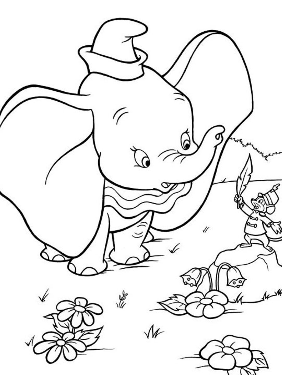 80 Classic Dumbo Coloring Pages Printable 29