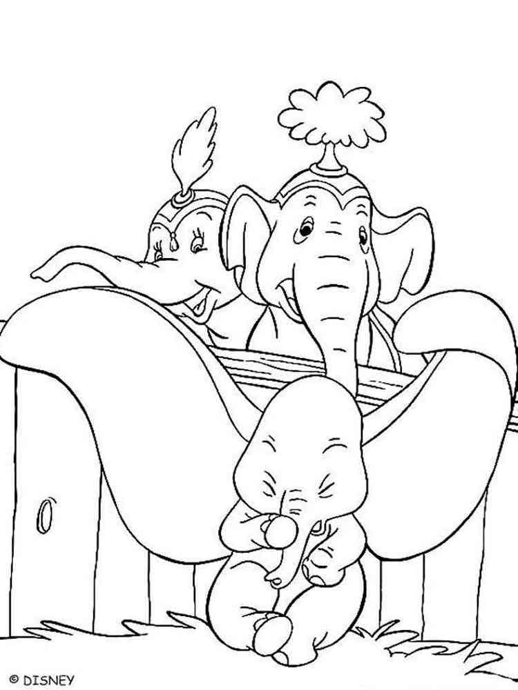 80 Classic Dumbo Coloring Pages Printable 3