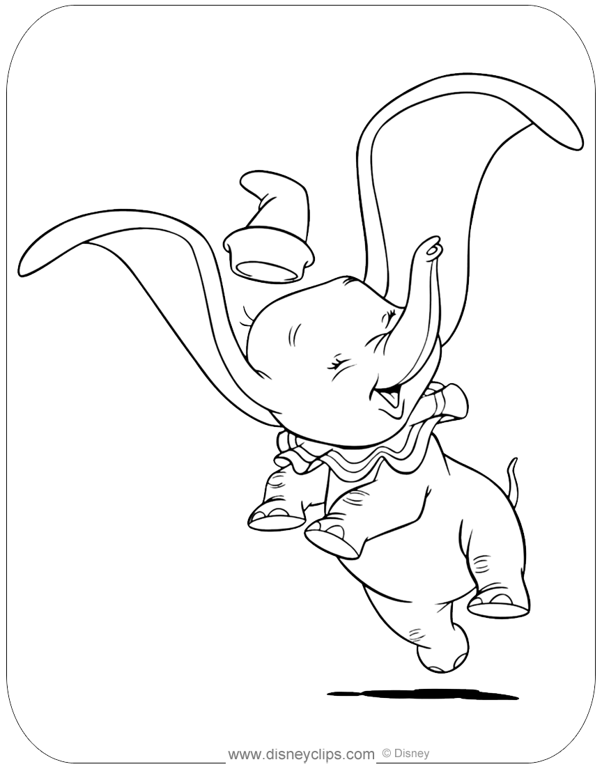 80 Classic Dumbo Coloring Pages Printable 30