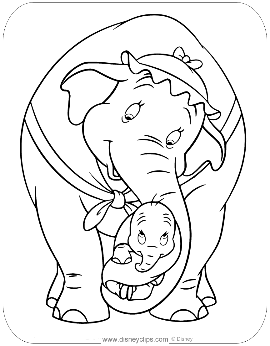 80 Classic Dumbo Coloring Pages Printable 44