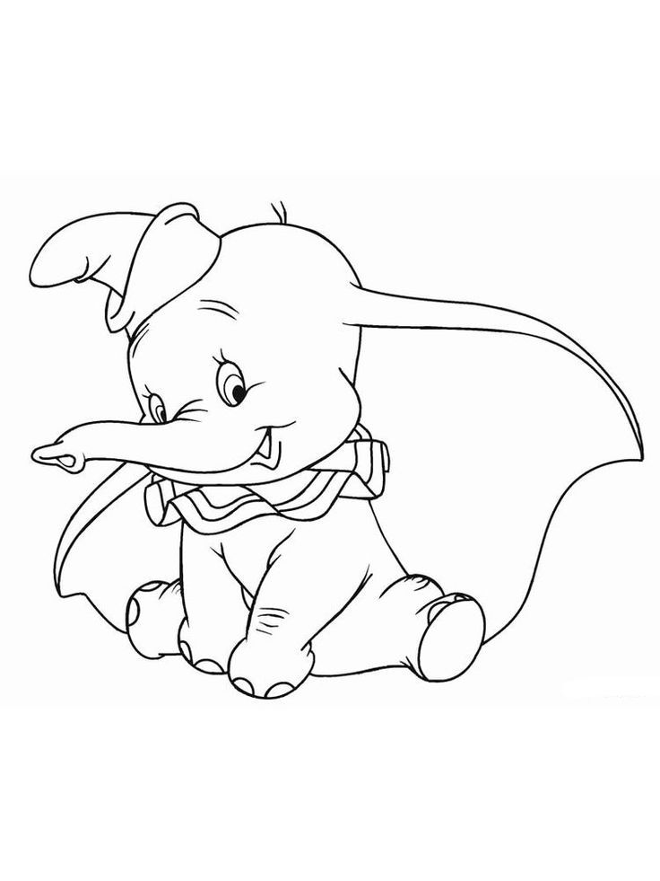 80 Classic Dumbo Coloring Pages Printable 49