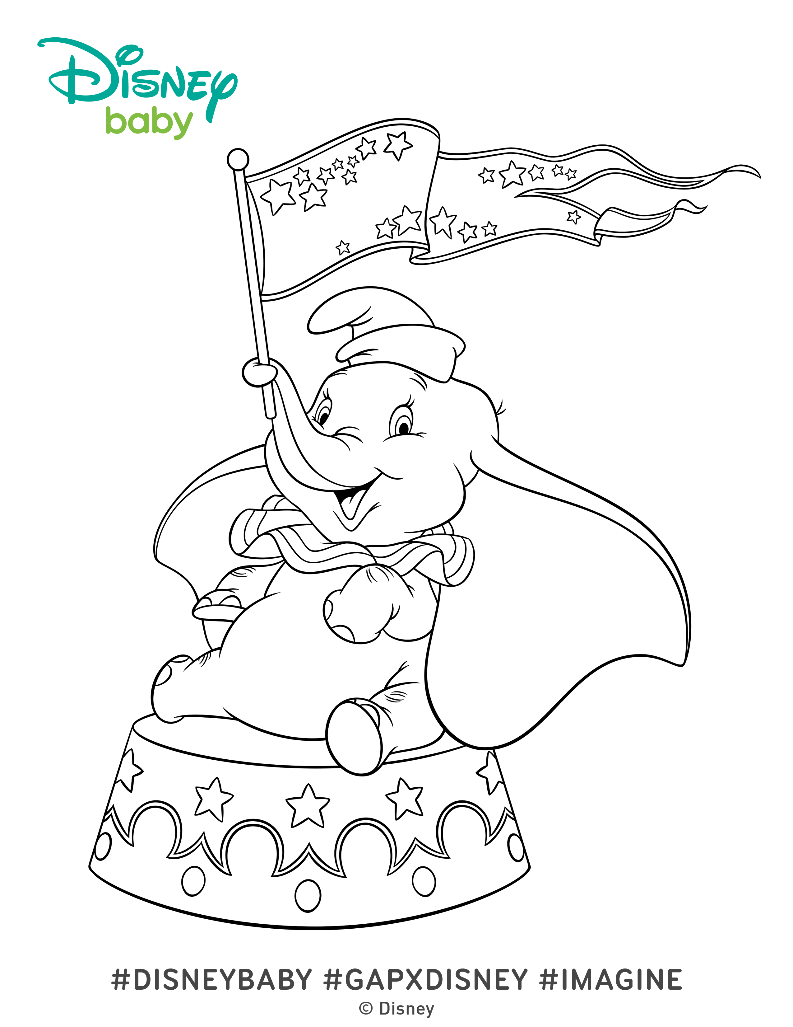 80 Classic Dumbo Coloring Pages Printable 53