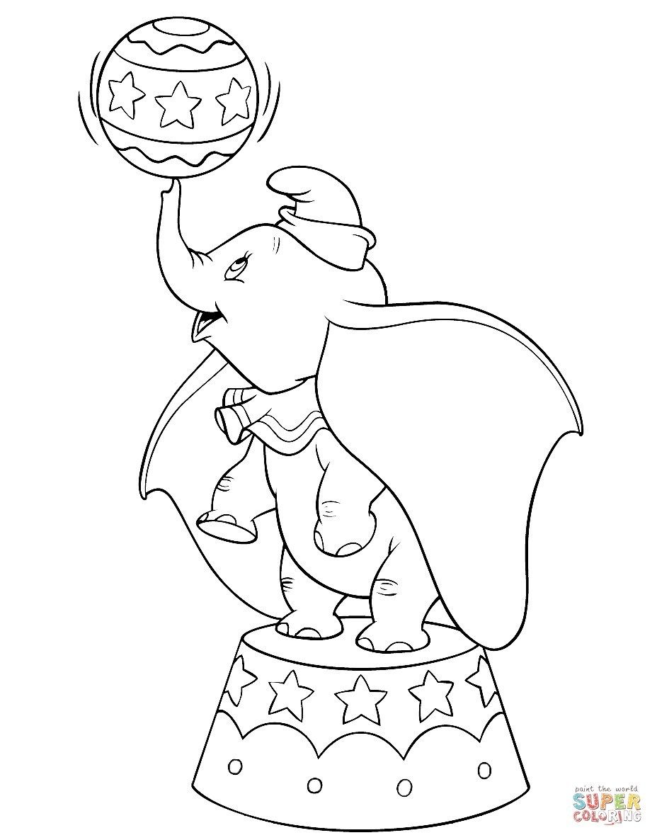 80 Classic Dumbo Coloring Pages Printable 54