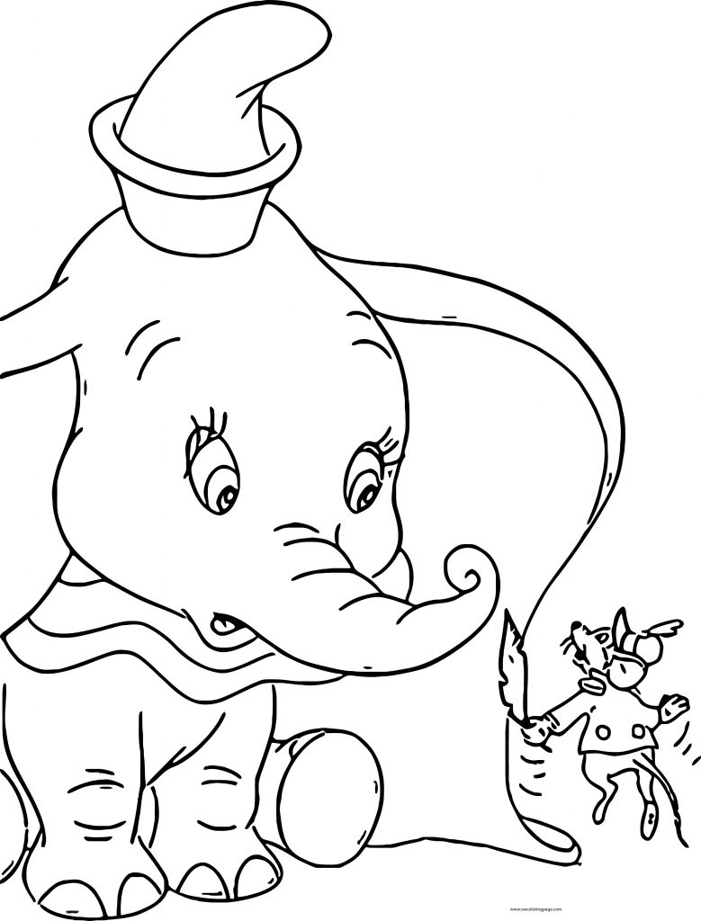 80 Classic Dumbo Coloring Pages Printable 61