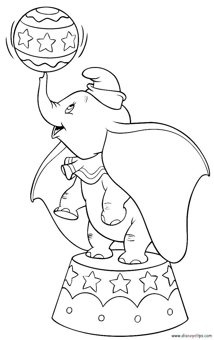 80 Classic Dumbo Coloring Pages Printable 64