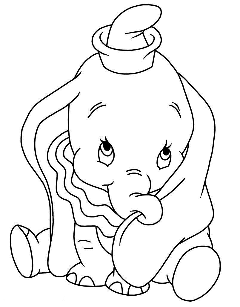 80 Classic Dumbo Coloring Pages Printable 65