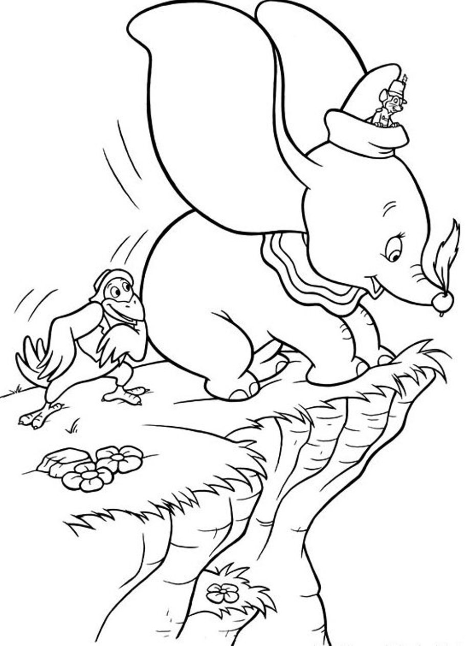 80 Classic Dumbo Coloring Pages Printable 66