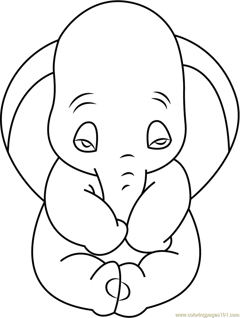 80 Classic Dumbo Coloring Pages Printable 71