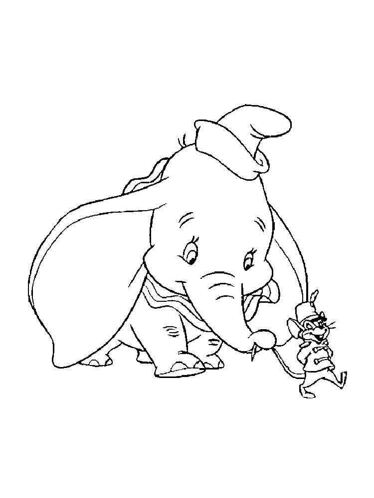 80 Classic Dumbo Coloring Pages Printable 72