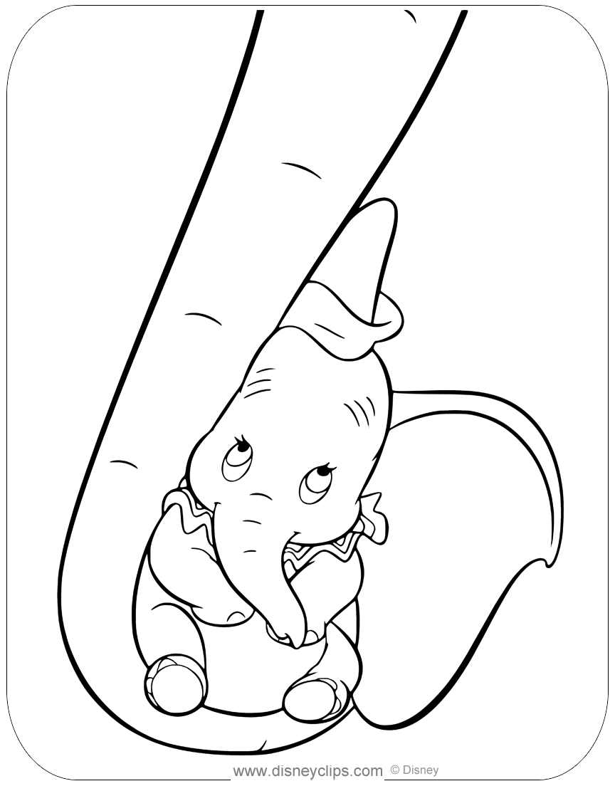 80 Classic Dumbo Coloring Pages Printable 78