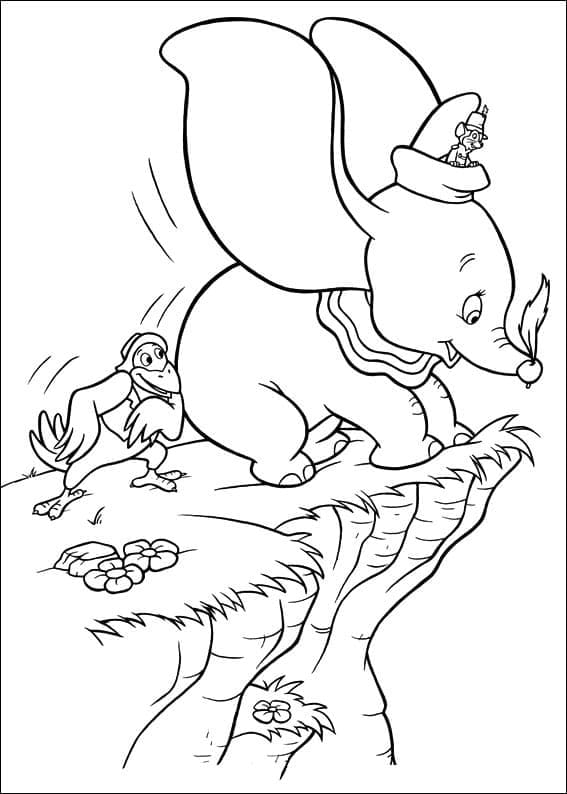 80 Classic Dumbo Coloring Pages Printable 80