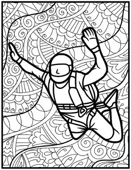 83 Skydiving Coloring Pages Printable 11