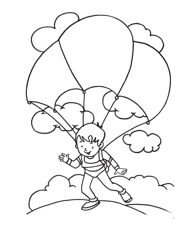 83 Skydiving Coloring Pages Printable 16