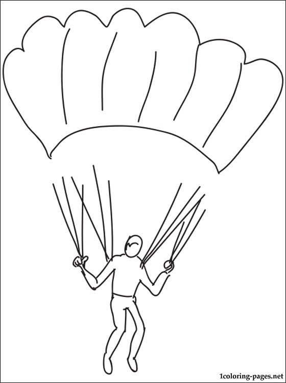 83 Skydiving Coloring Pages Printable 17